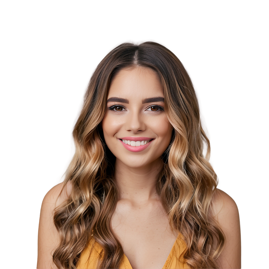 Summer Hair Waves Look Png 41