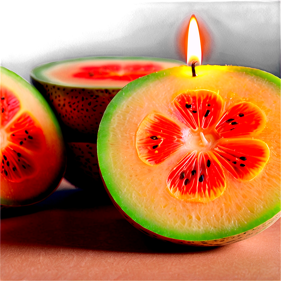 Summer Melon Candle Png 33