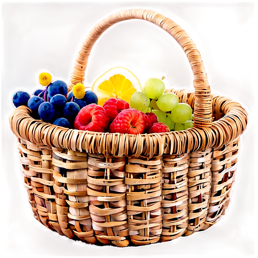 Summer Picnic Basket Png 21