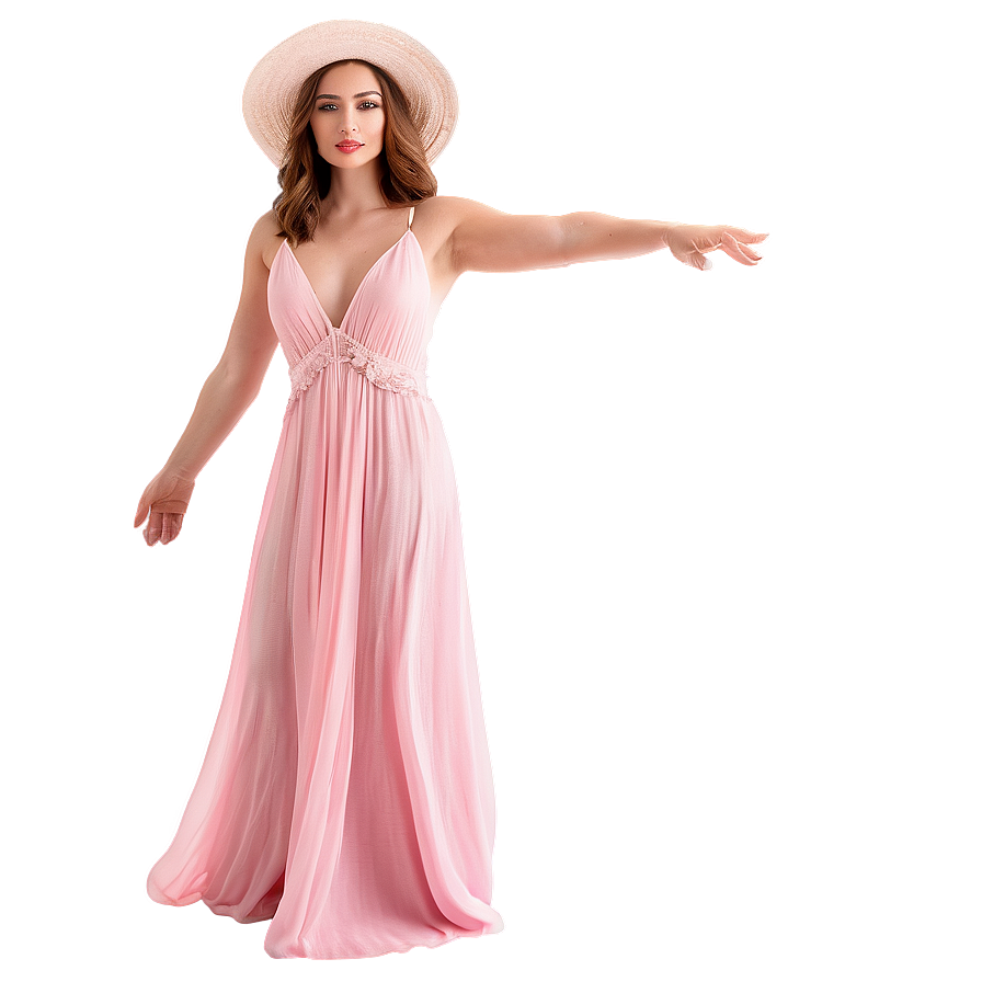 Summer Pink Dress Png 33