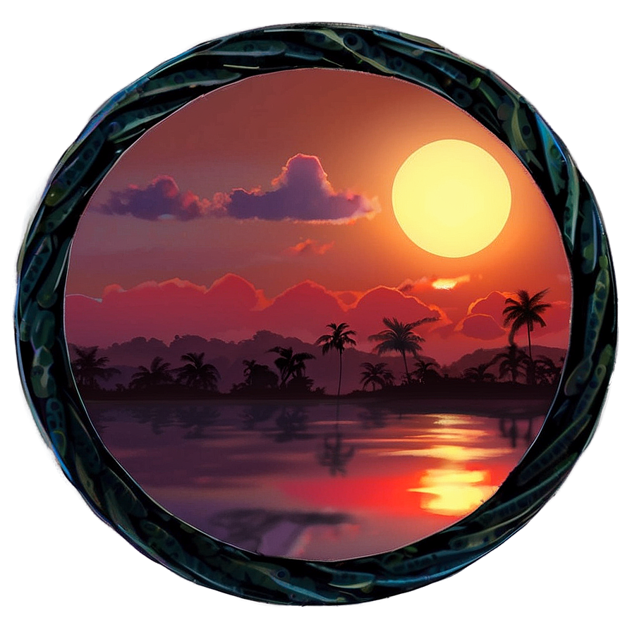 Summer Sunset Glow Png Vat89