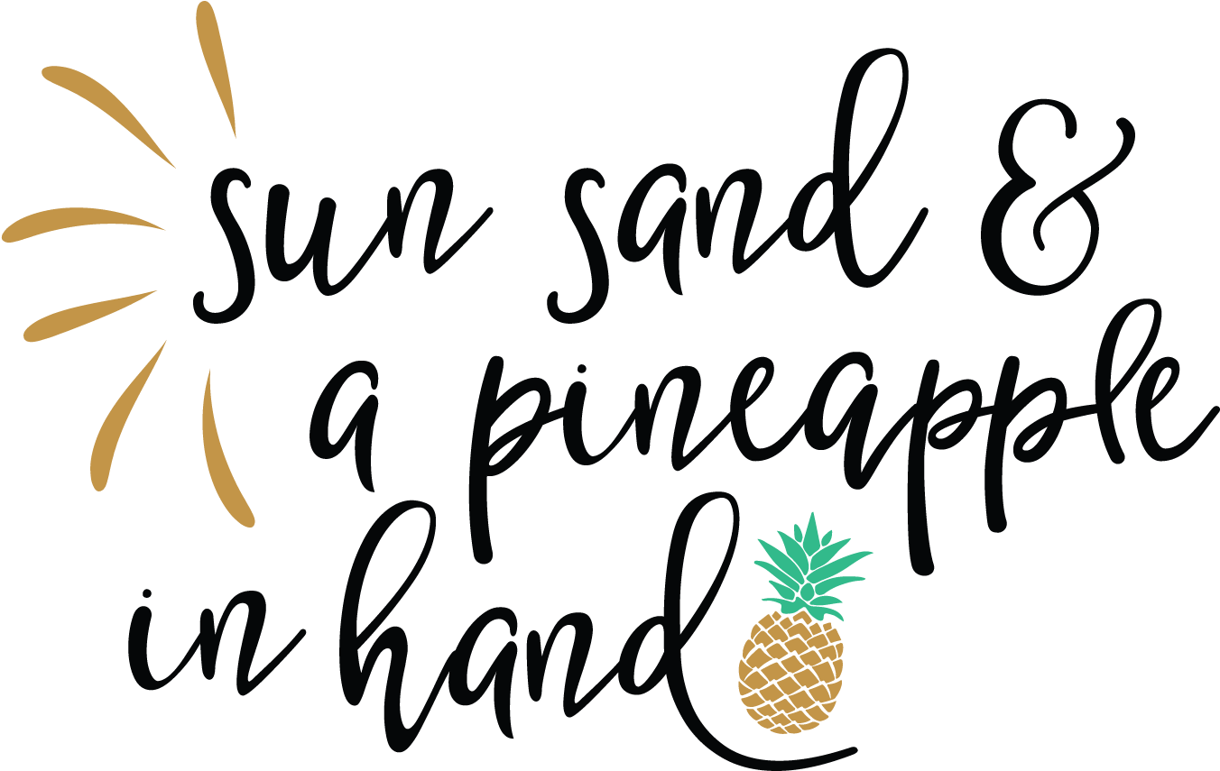 Summer Typography Quote Pineapple