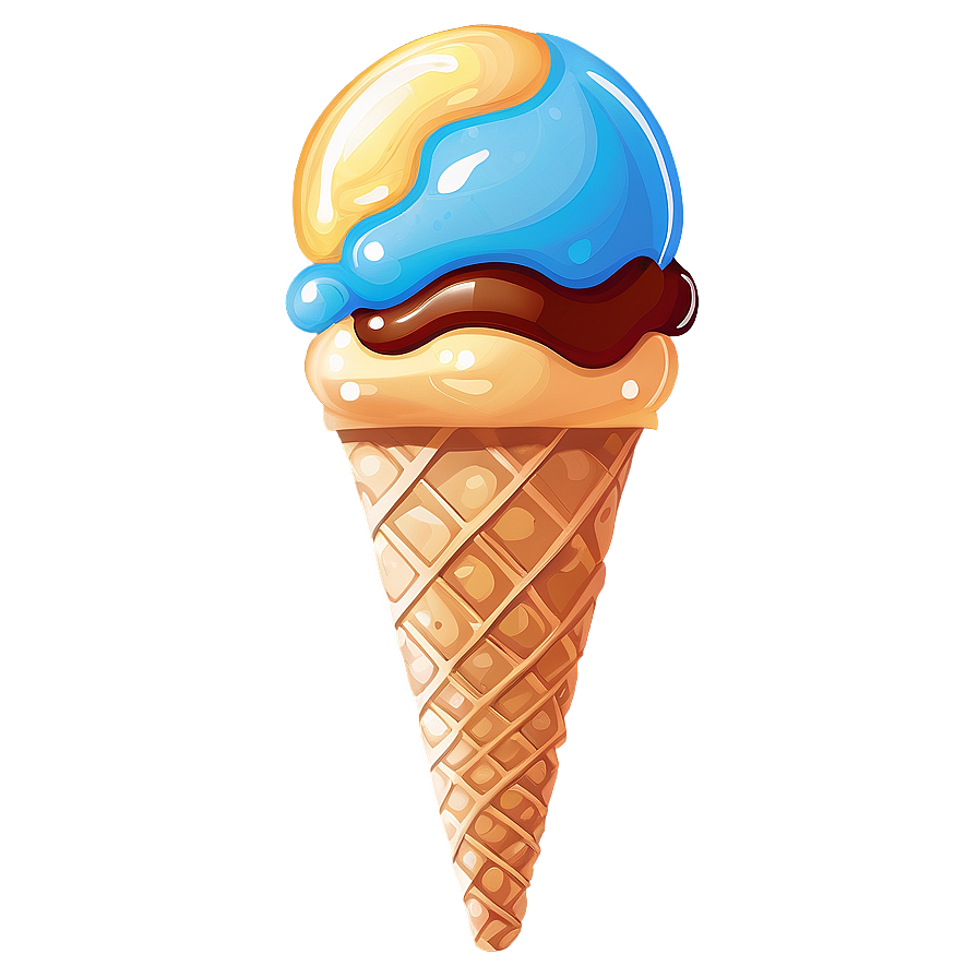 Summer Vibes Ice Cream Cone Png Qie18