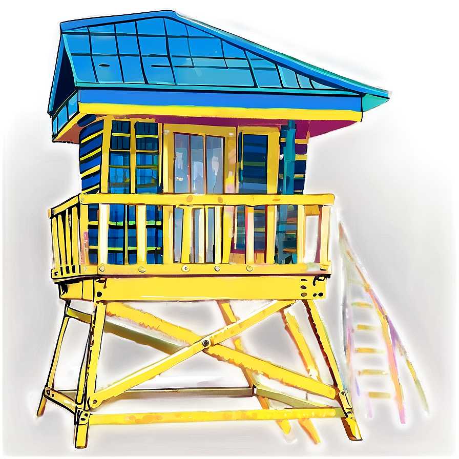 Summer Vibes Lifeguard Tower Png Ude81