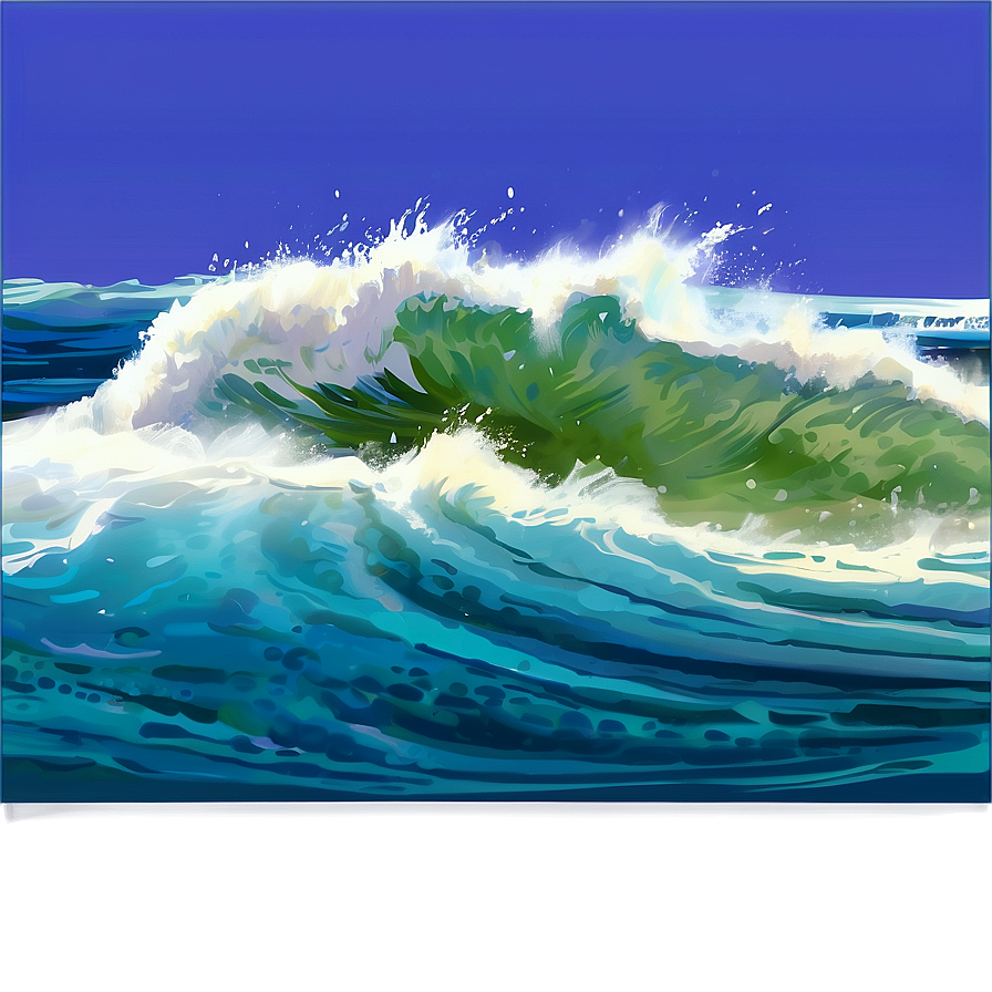 Summer Vibes Ocean Wave Png 17