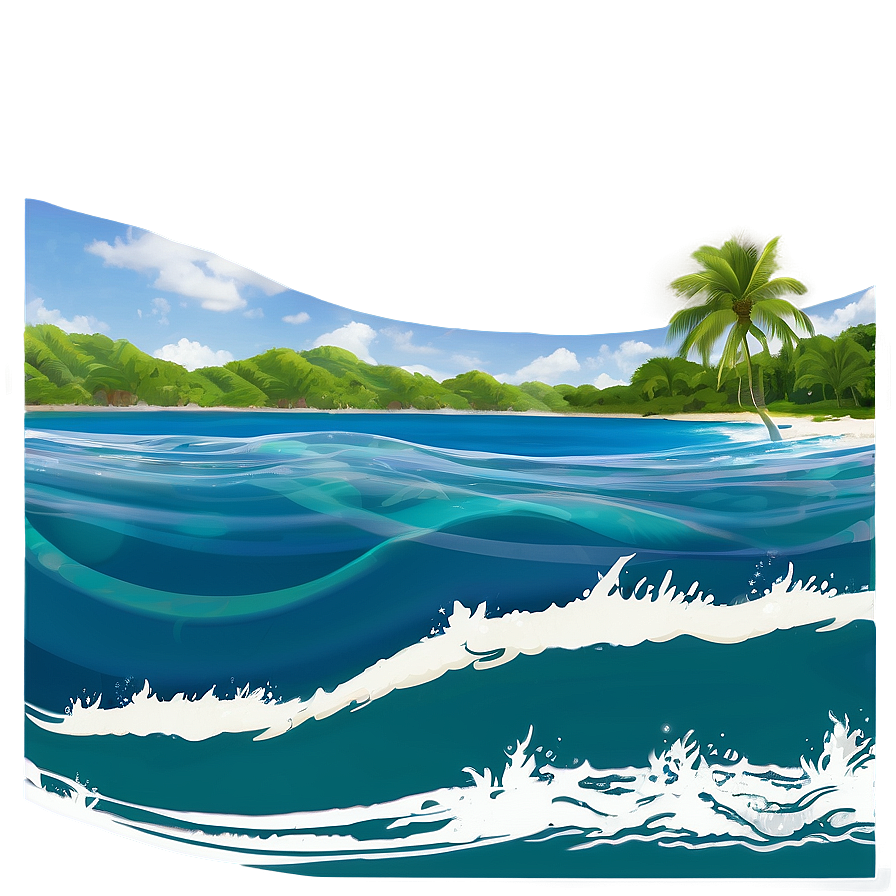 Summer Vibes Ocean Wave Png Scn