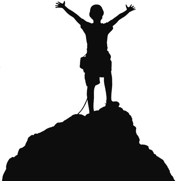 Summit Victory Pose Silhouette