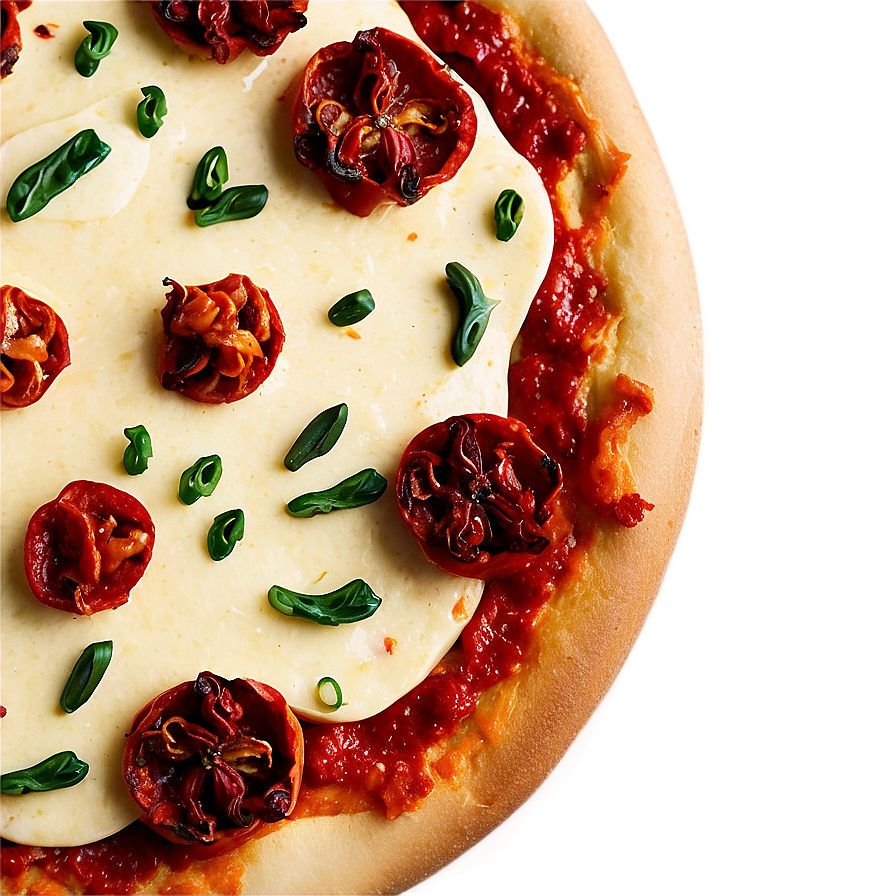 Sun-dried Tomato Pizza Png Vew