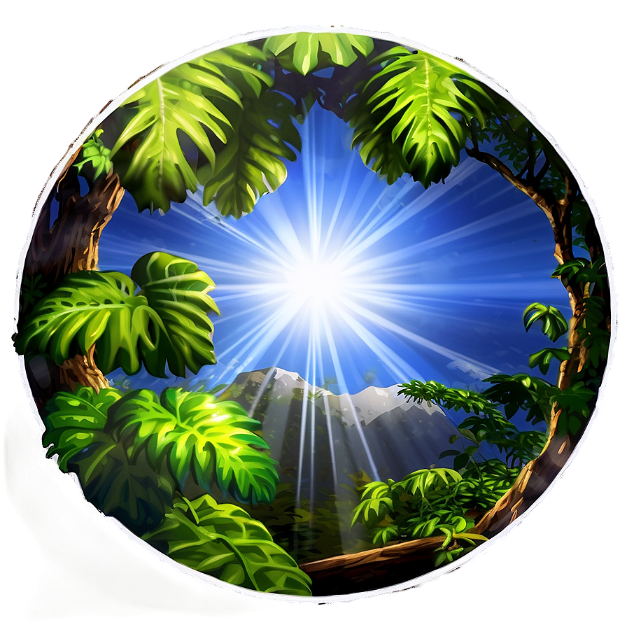 Sun Flare Nature Scene Png 15