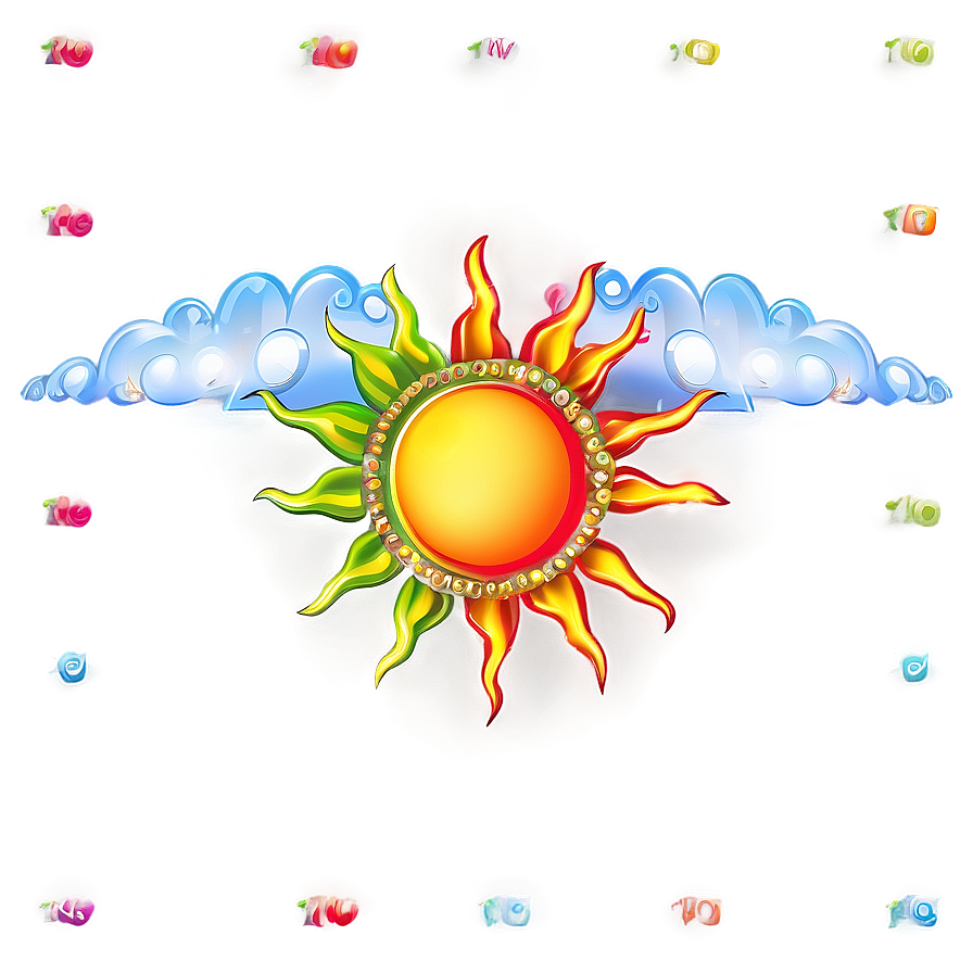 Sun Transparent Decoration Png 05252024