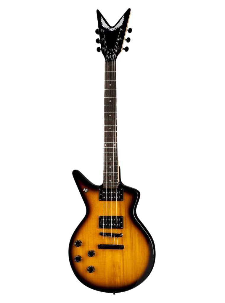 Sunburst Electric Guitar Isolated