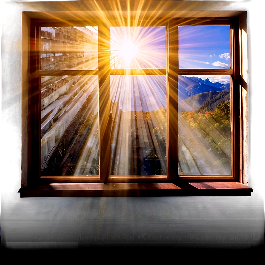 Sunburst Through Window Png Lkf19