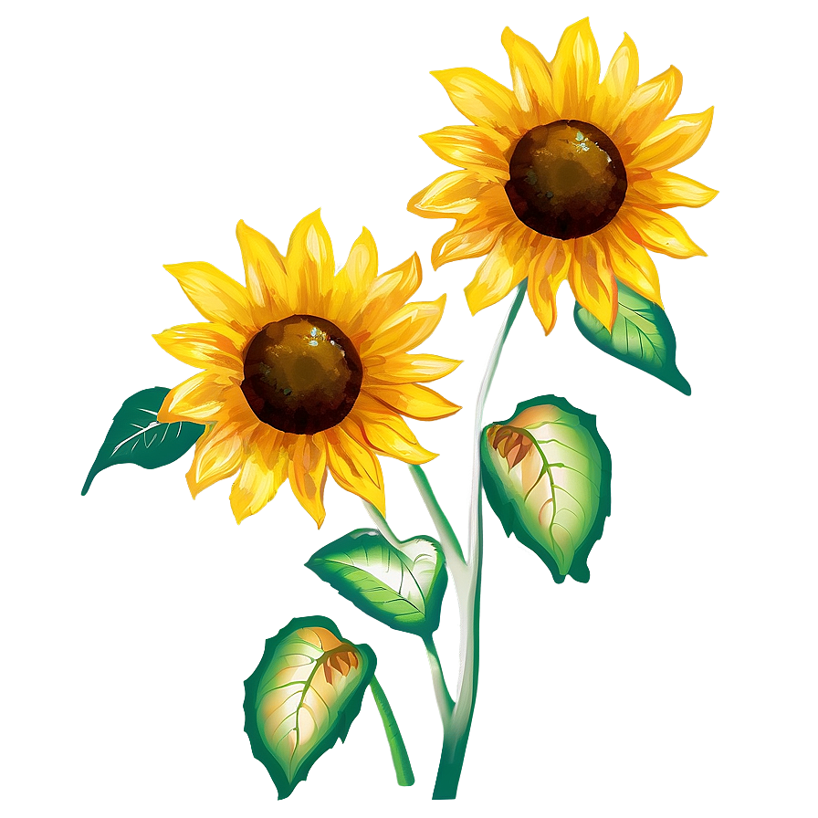 Sunflower Art Transparent Png Tux14