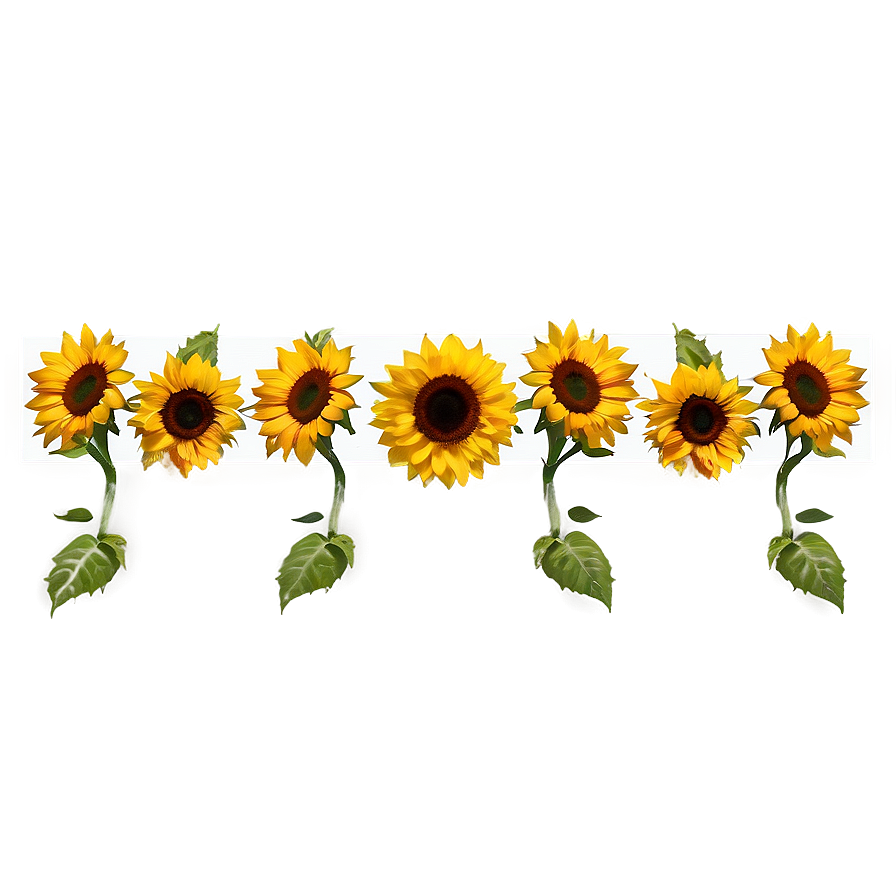 Sunflower Border Png Xjn75