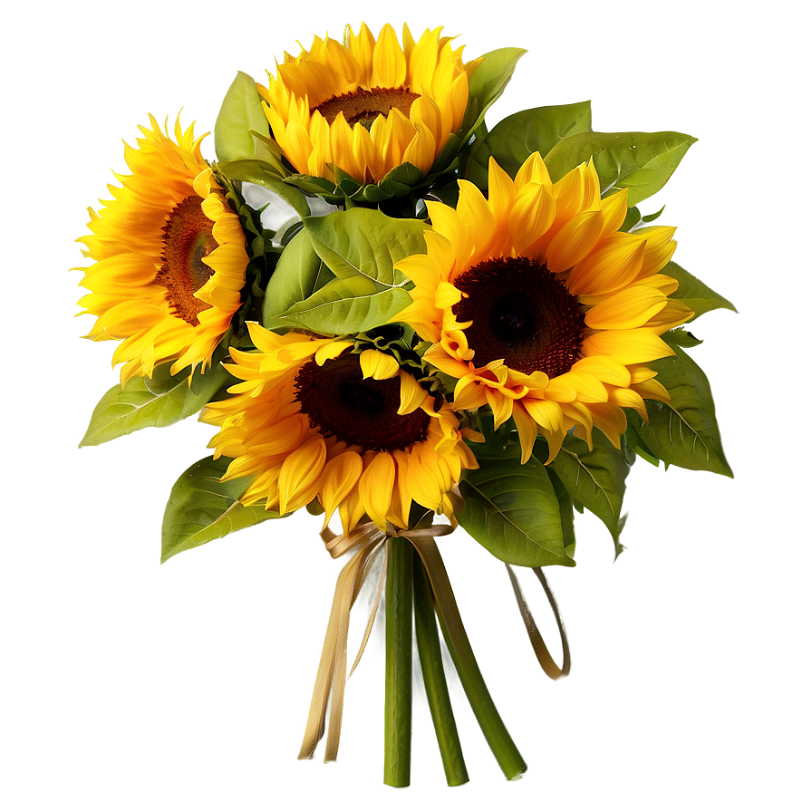 Sunflower Bouquet Png Mag