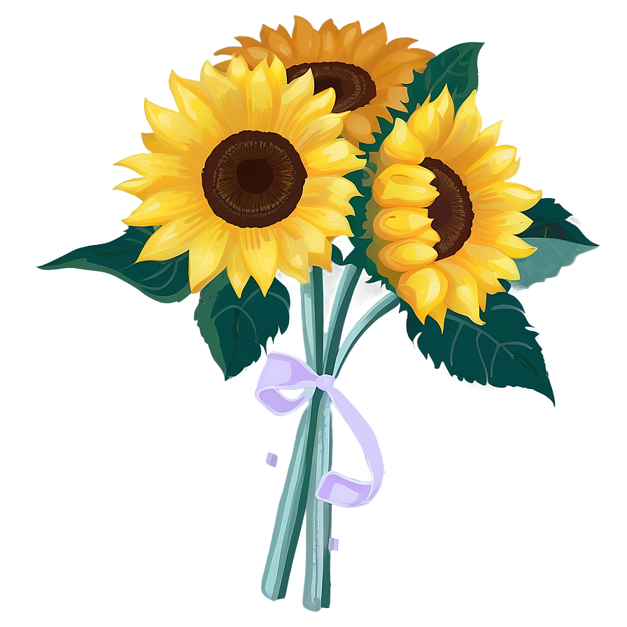 Sunflower Bouquet Transparent Png Puu87