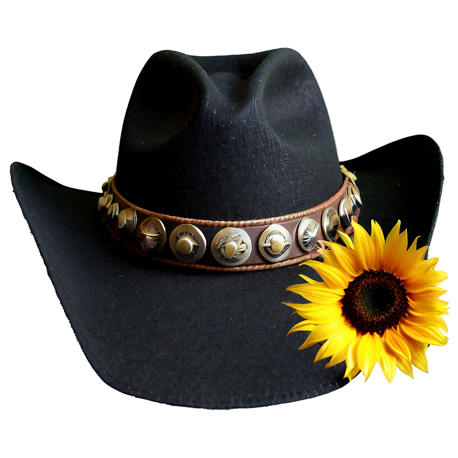 Sunflower Cowgirl Hat Png Hih