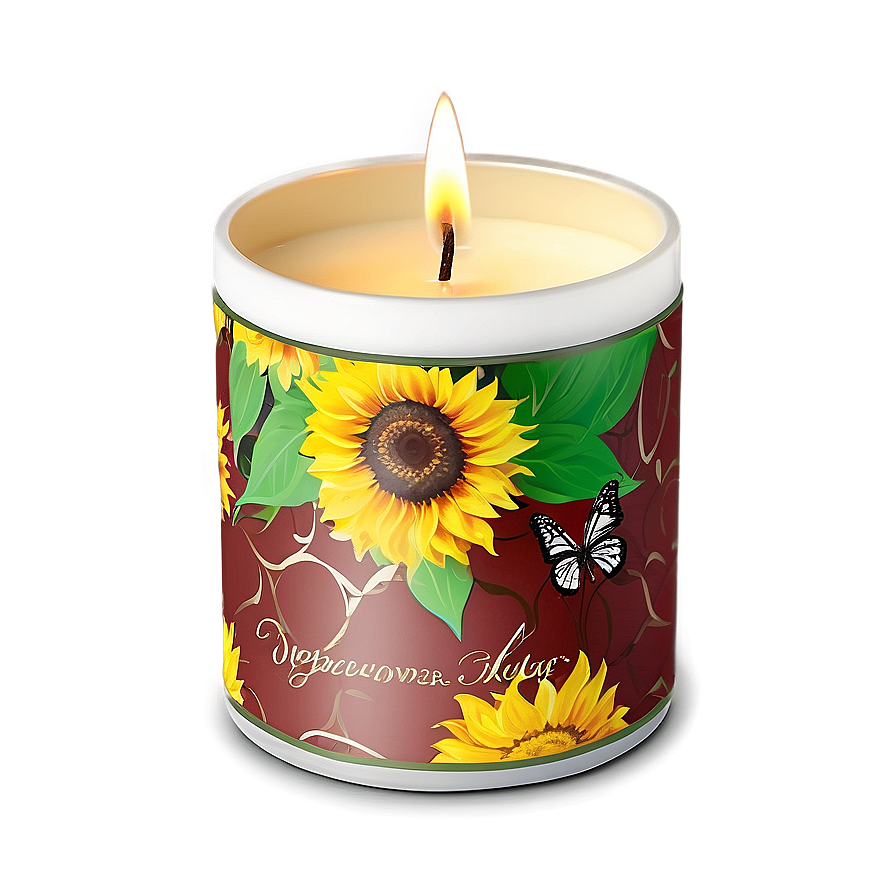 Sunflower Delight Candle Png 2