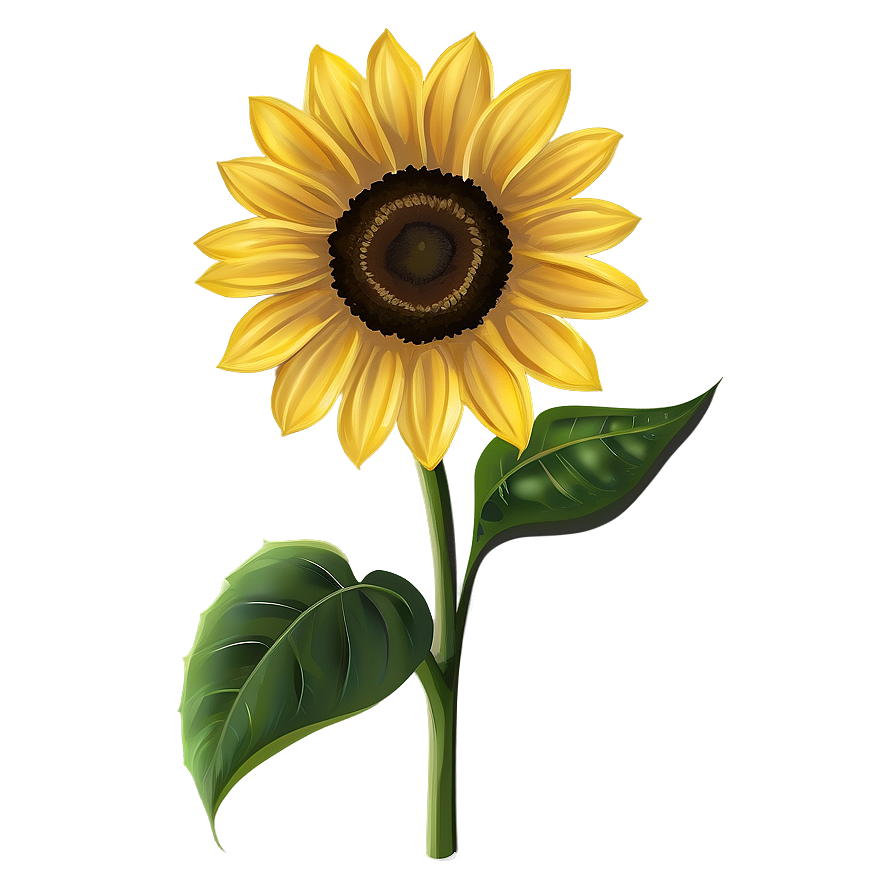 Sunflower Drawing Transparent Png 05262024