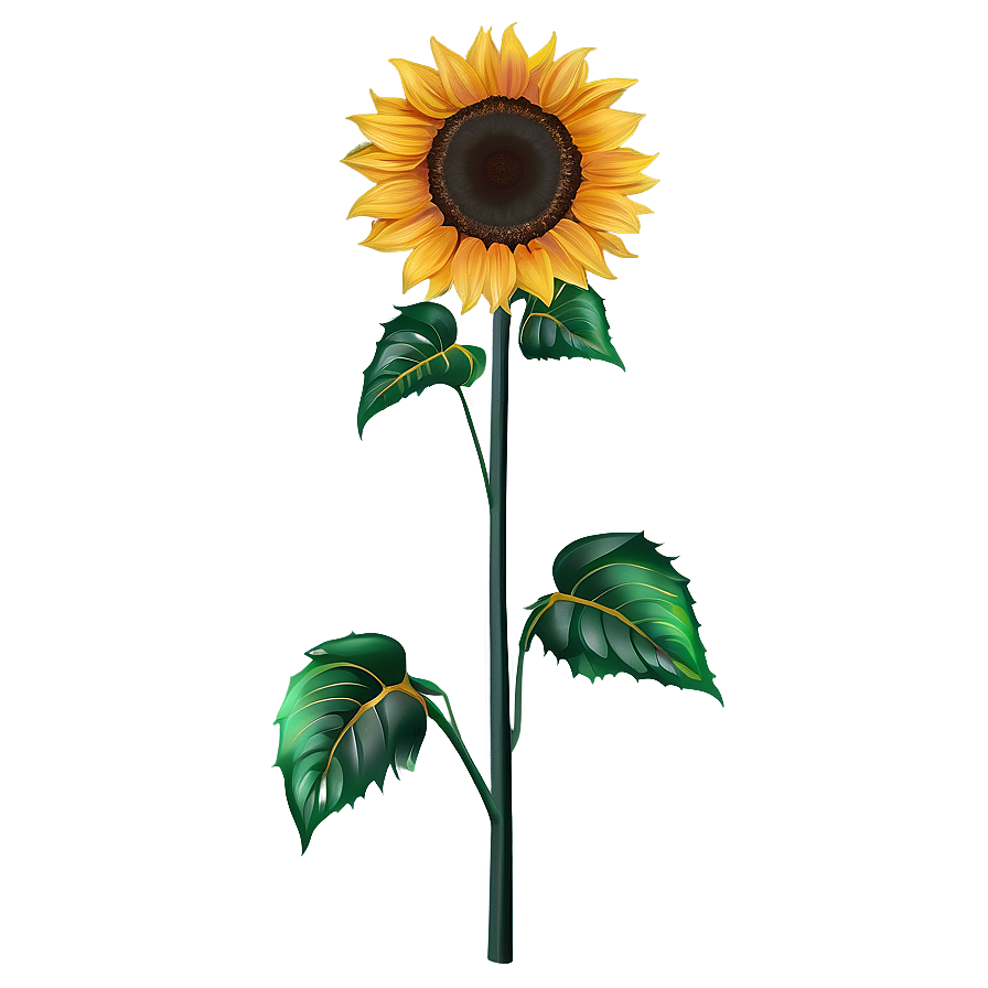 Sunflower Drawing Transparent Png Evi