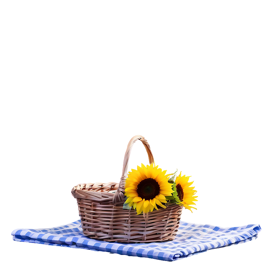 Sunflower Field Picnic Png Yqj