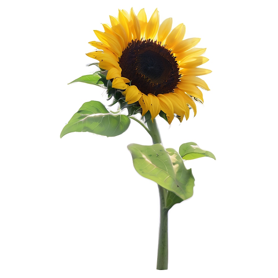 Sunflower Head Silhouette Png Htx44