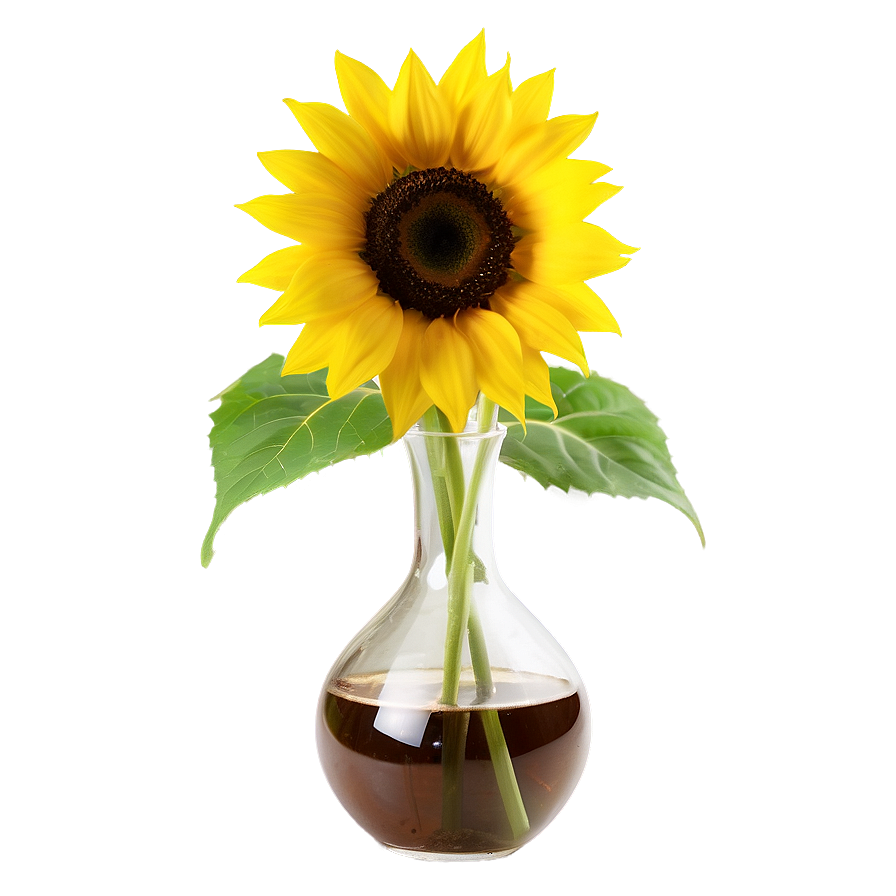 Sunflower In Vase Png 81