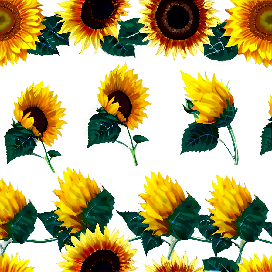 Sunflower Pattern Png Wtg