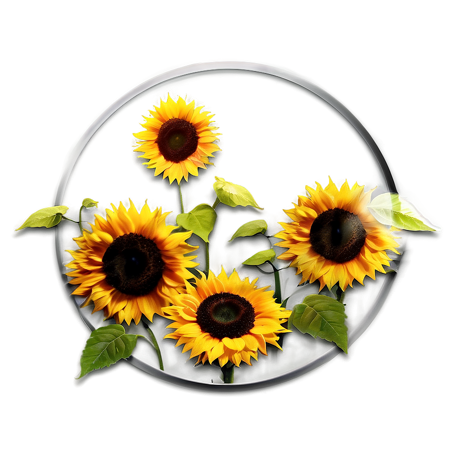 Sunflower Sunset Background Png Tpf41