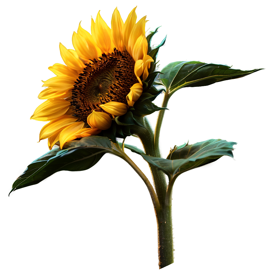 Sunflower Sunset Silhouette Png Rma