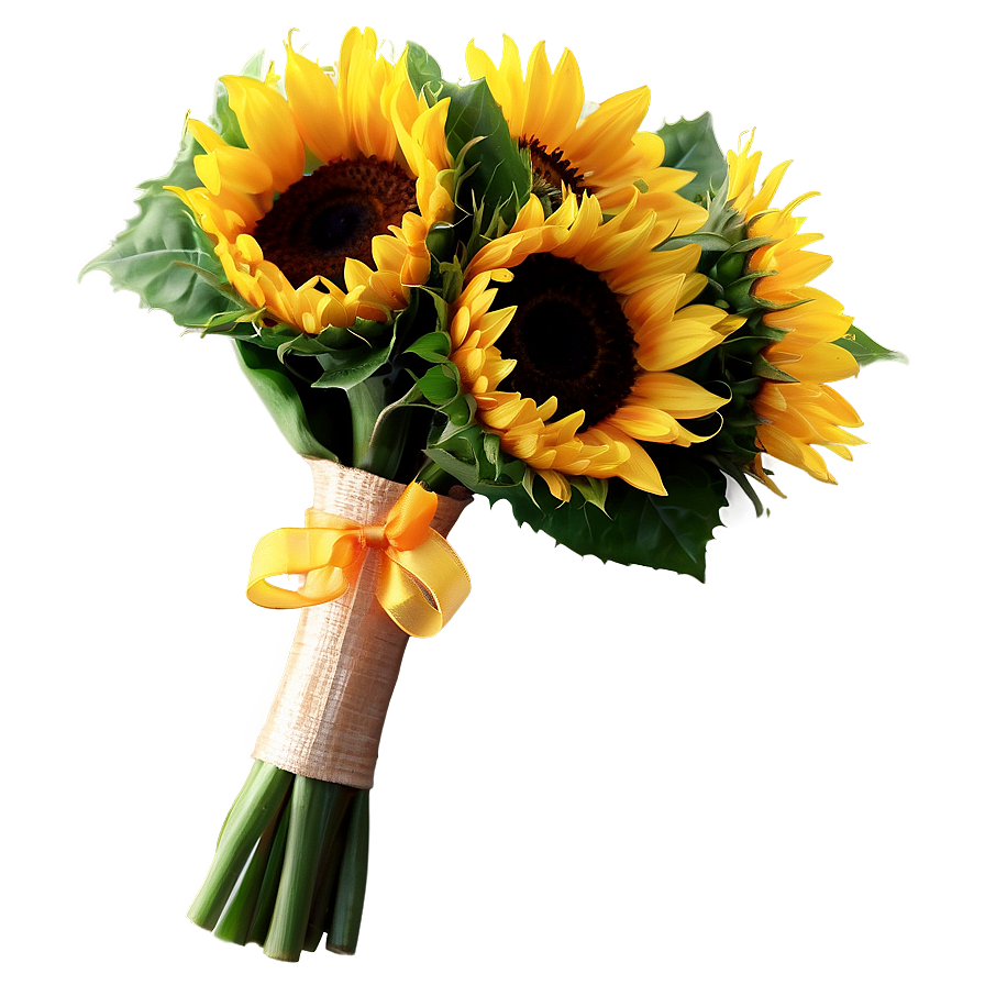 Sunflower Wedding Bouquets Png Nrb Image