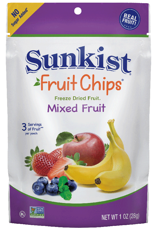 Sunkist Fruit Chips Mixed Fruit Package