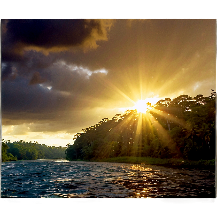 Sunlight Glistening On A River Png 37