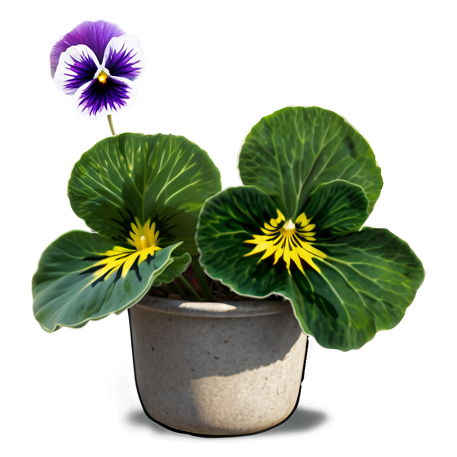 Sunlit Pansy Png 06232024