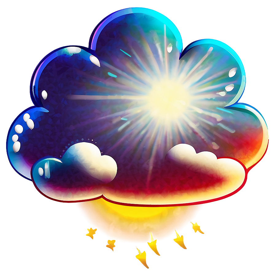 Sunny Cloud Clipart Png 5