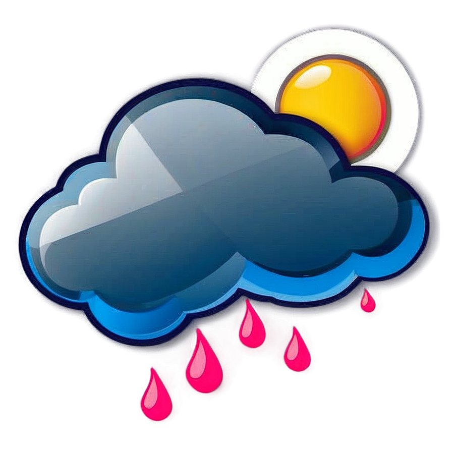 Sunny Cloud Vector Icon Png Fwj72