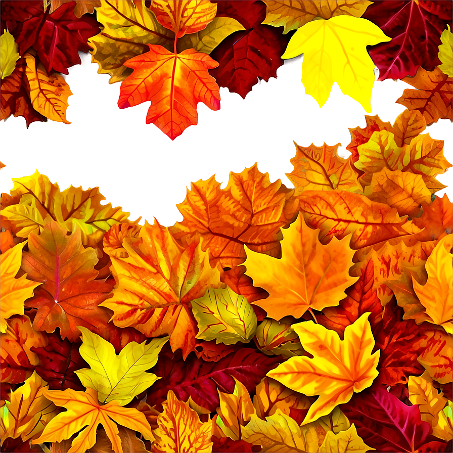 Sunny Day Leaf Pile Png Wso27