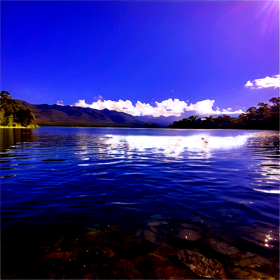 Sunny Fishing Lake Png Epd