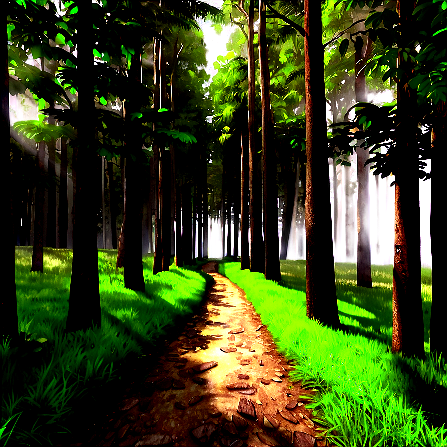 Sunny Forest Pathway Png 33