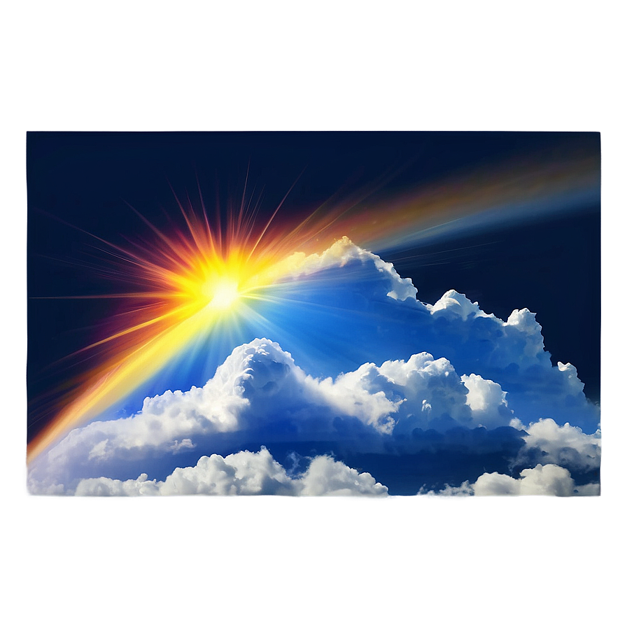 Sunrays And Clouds Mixture Png Ktd77