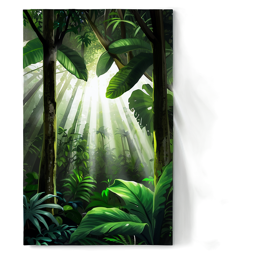 Sunrays In A Lush Jungle Png 29