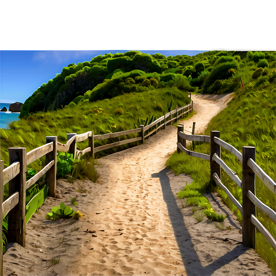 Sunrise Beach Path Png Rch