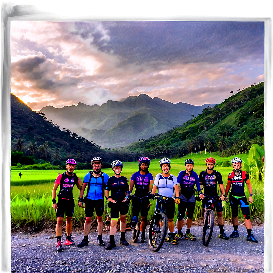 Sunrise Biking Excursion Png Cxd93