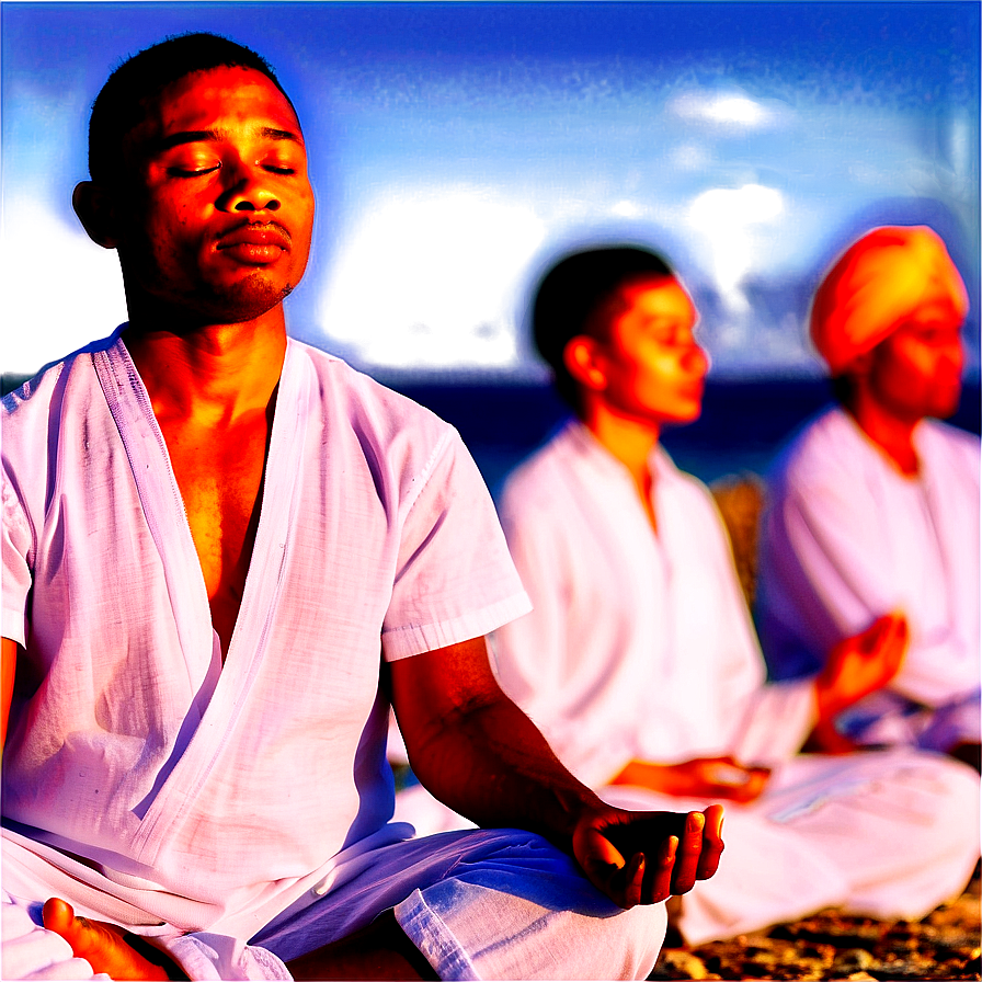 Sunrise Meditation Session Png Oag