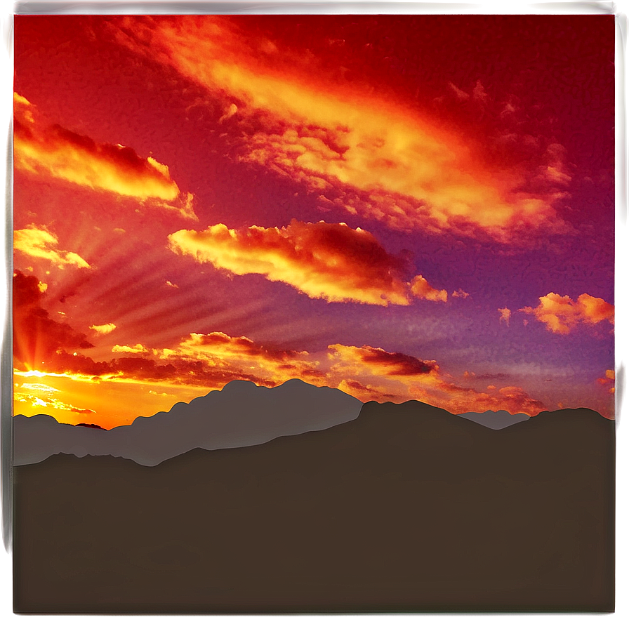 Sunset Clouds Silhouette Png 17