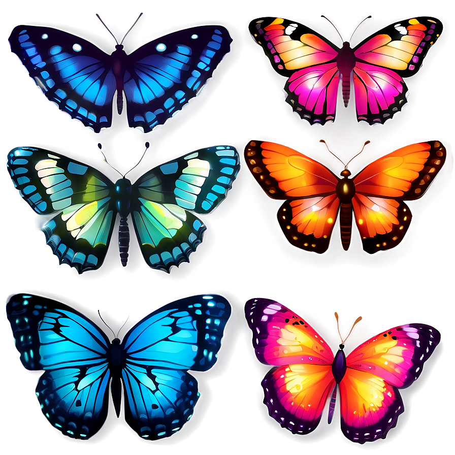 Sunset Glow Butterfly Png Jrc91