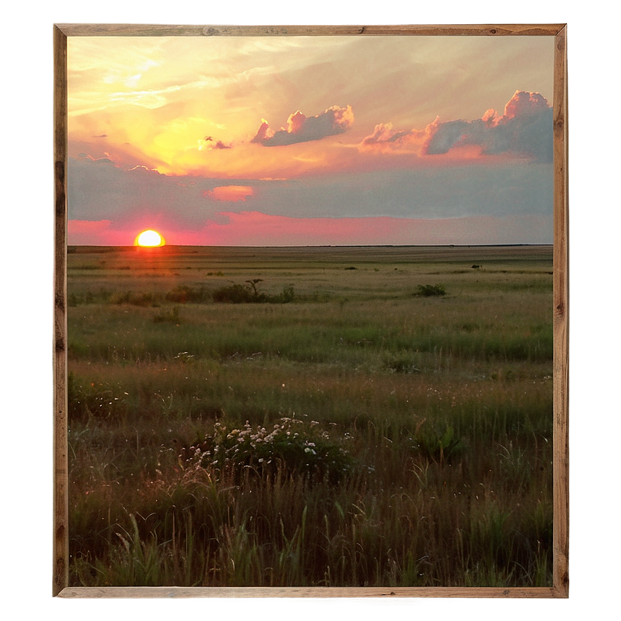 Sunset On The Prairie Png Jgx64