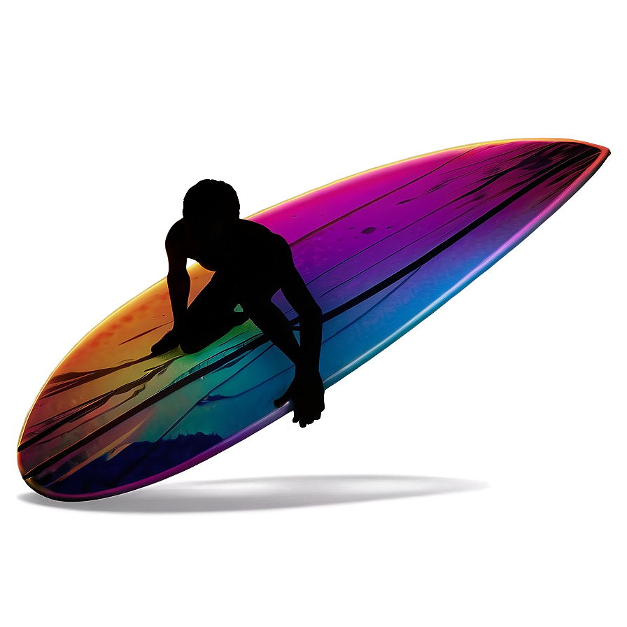 Sunset Surfer Silhouette Png Nor