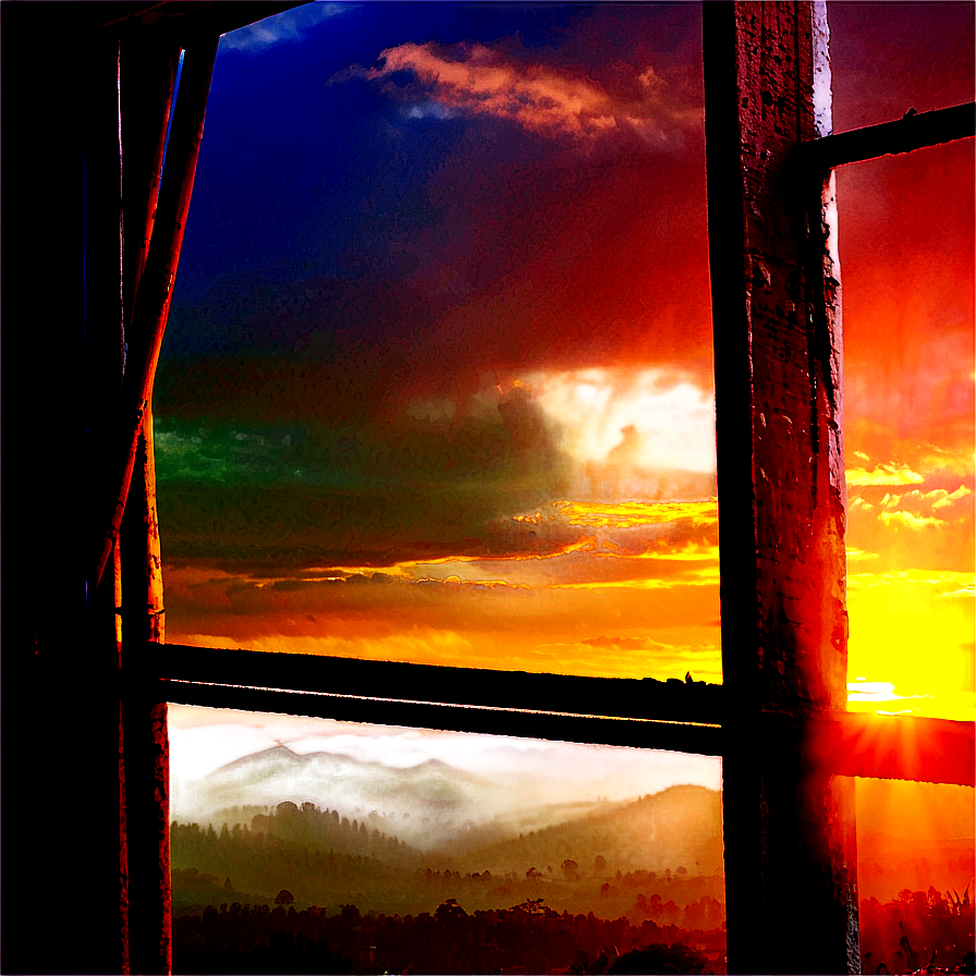 Sunset Through Window Png 05212024