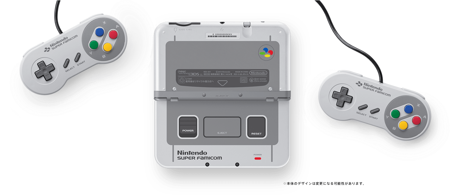 Super Famicom Consoleand Controllers